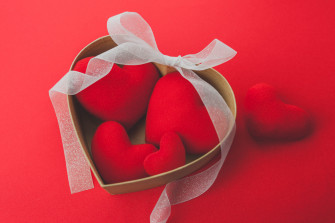 Heart Shaped Red Ribbon Valentines Day Wallpaper HD Love 4k