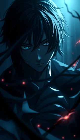Dark Anime Icons Wallpaper
