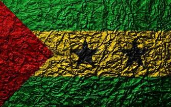 Wallpaper Flag Of Sao Tome And Principe 4k Stone