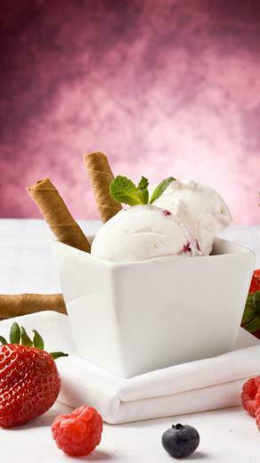 Strawberry Ice Cream Cone iPhone Wallpaper HD For