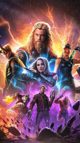 Thor Love And Thunder Poster 4k Ultra HD Mobile Wallpaper