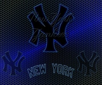 New York Yankees Logo Grid Wallpaper
