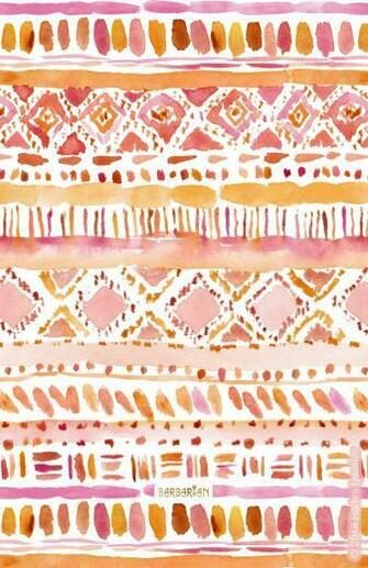 Afrobeat Wild Dash Tribal Future Wallpaper Watercolor Pattern