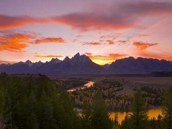 River Overlook Grand Teton National Park Wyoming Wallpaper