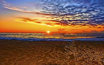 Just Beautiful Beach Sunset Wallpaper