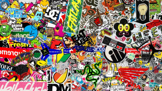 Sticker Bomb HD Wallpaper 1080p Resolution
