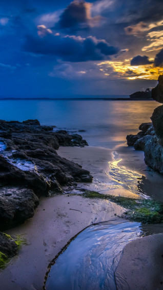 Wallpaper Summer 4k HD Cloud Sunset Sea Ocean