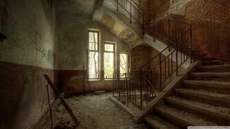 Abandoned Building Interior Wallpaper