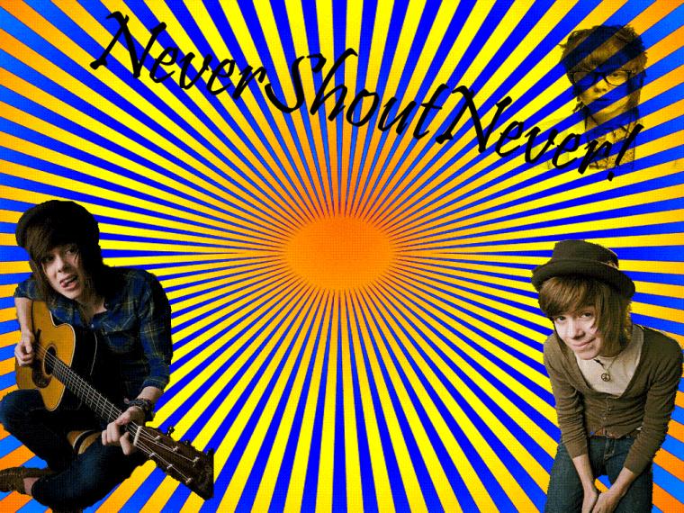 Never Shout Bandswallpaper Wallpaper