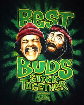 Cheech And Chong Best Buds Stick Together Black T Shirt Sizes