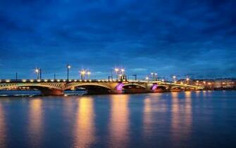 St Petersburg Russia Quay River Wallpaper
