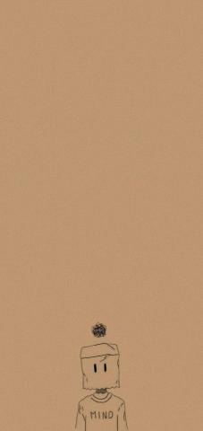 Aesthetic Beige Wallpaper Cute Cartoon