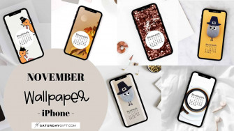 November Calendar Wallpaper Cute iPhone Background