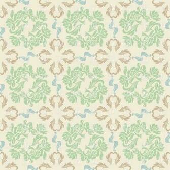 Seamless Victorian Wallpaper With Curled Pattern Background