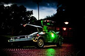 Cars With Neon Lights Wallpaper Delorean