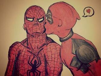 Spiderman Deadpool Doodle By Nirvanaoasis