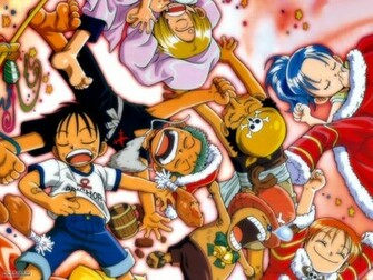 One Piece Christmas After Party HD Wallpaper