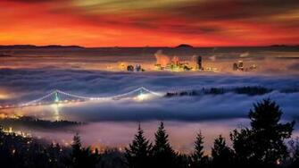 Dawn Canada Vancouver British Columbia Wallpaper