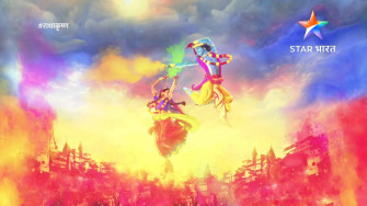 Radha Krishna HD Holi Wishes Wallpaper