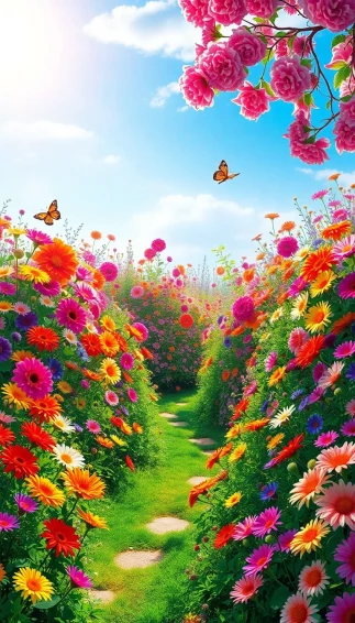 Flower Garden Wallpaper For Computer