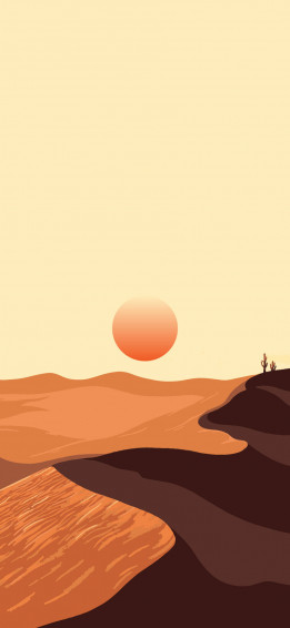 Desert Sun Background Wallpaper