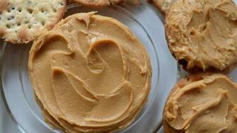 Smooth Peanut Butter With Crackers HD Wallpaper Background Image