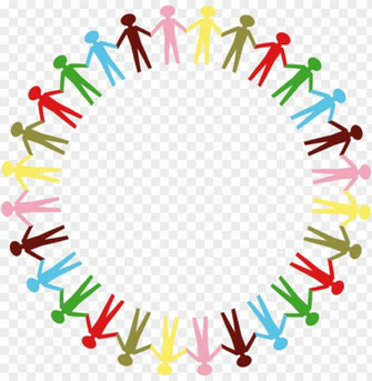 Unity Transparent Word Art Stick Figure Holding Hands Circle Png