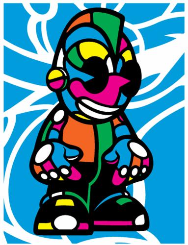 Kid Robot Wallpaper Dave Flores X Kidrobot Print