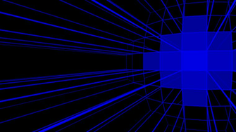 Home 3d Abstract Blue Neon Wallpaper