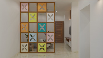 Living Room Scaled Wallpaper