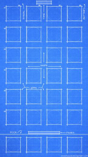 Best Blueprint Wallpaper For iPhone Plus And