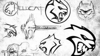 The Evolution Of Hellcat Logo Car Wallpaper