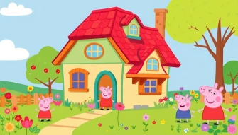 Peppa Pig House Wallpaper