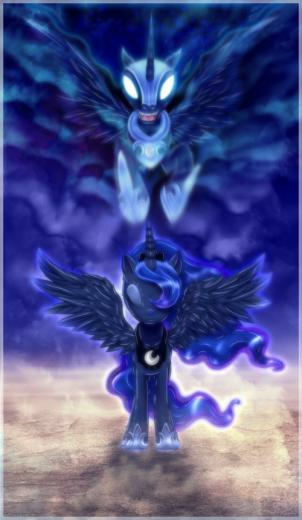 Nightmare Moon Wallpaper By Artist Gardelius Png My Little Pony Fan