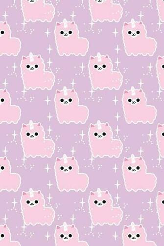 Kawaii Alpaca Pastel iPhone Wallpaper Photo