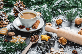 Desktop Wallpaper New Year Hot Chocolate Drink Star Anise Illicium