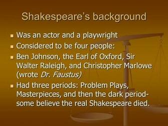 Hamlet By William Shakespeare S Background Was An