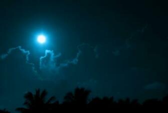 Blue Moon Background Here You Can See Scary