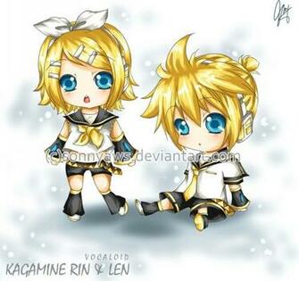 Rin And Len Chibi By Sonnyaws