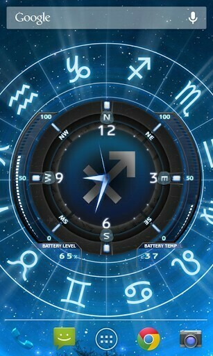 Bigger Sagittarius Horoscope Lwp For Android Screenshot