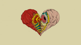 Illustration Heart Cartoon Psychedelic Eye Sense Ear