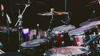 Wallpaper Drum Set Kit Musical