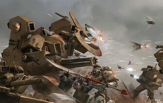 Wallpaper Warhammer 40k Space Marines Tau White Scars