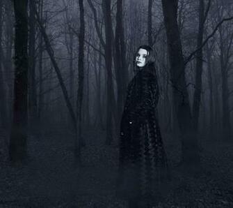 Dark Woman Scary Lady Forest Misty