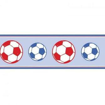 Football Border To Match In Blue And Red By Fun4walls
