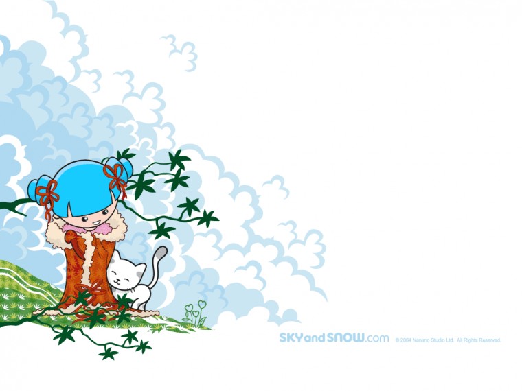Sky And Snow Wallpaper With A White Background Get It In More Sizes