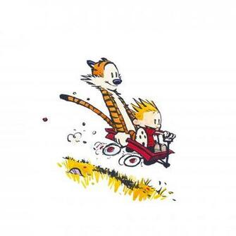 Ios7 Calvin And Hobbes Fly Parallax HD iPhone iPad Wallpaper