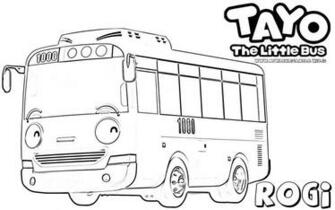 Mewarnai Gambar Tayo The Little Bus