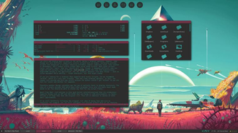 Fluxbox Screenshot Based On No Man S Sky Os Themes Customization