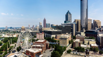 Wallpaper 4k Atlanta Georgia Usa Skyscraper